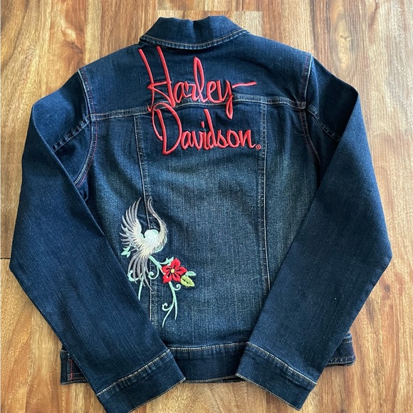 Harley-Davidson Jackets & Blazers - Harley Davidson Woman’s Embroidered Motorcycle Jacket, Size:  S